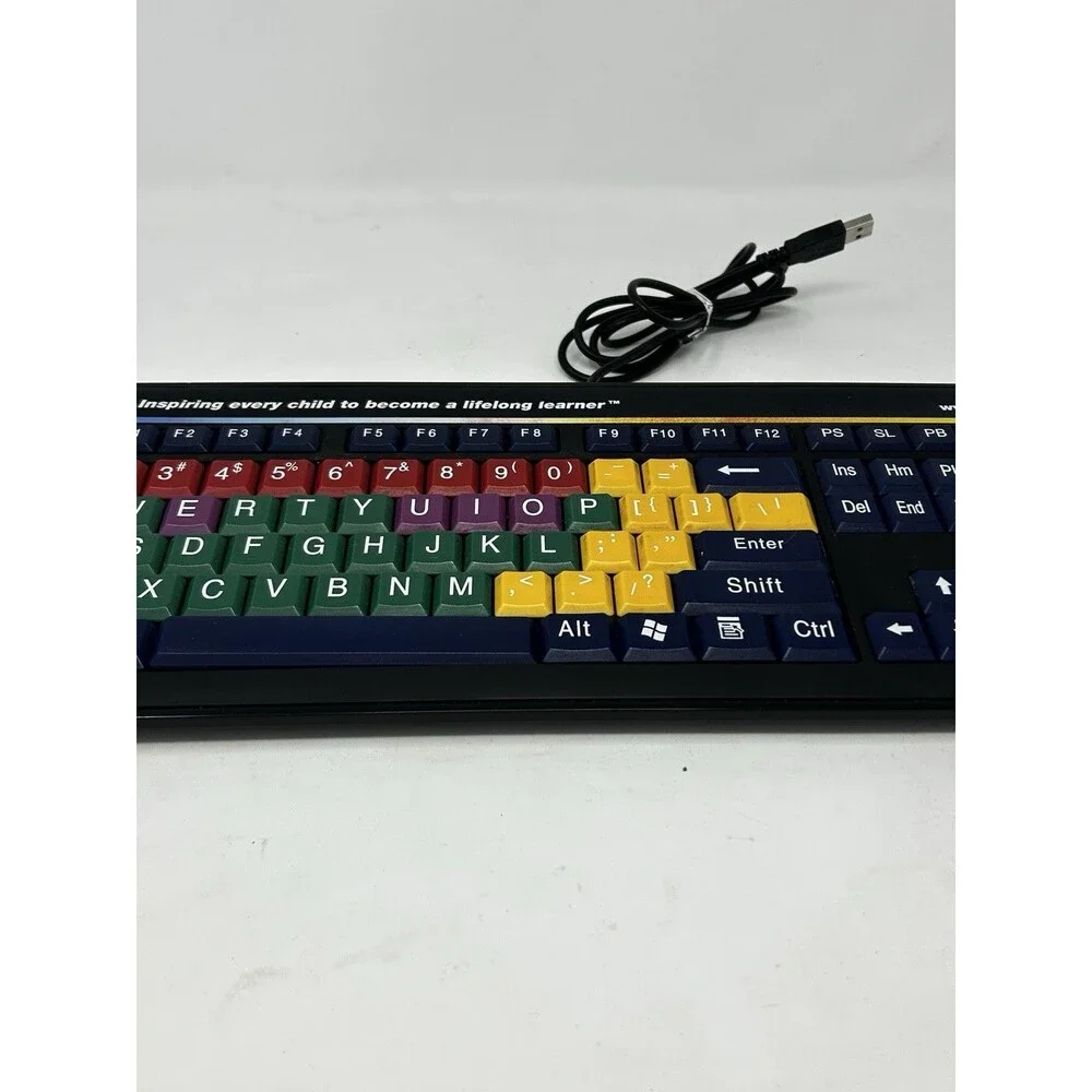 AWE Learning Color Coded Kids Keyboard USB LB2B-AWE Educational Early Literacy